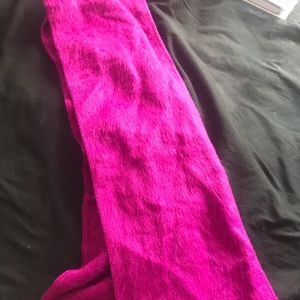 100% purple alpaca scarf